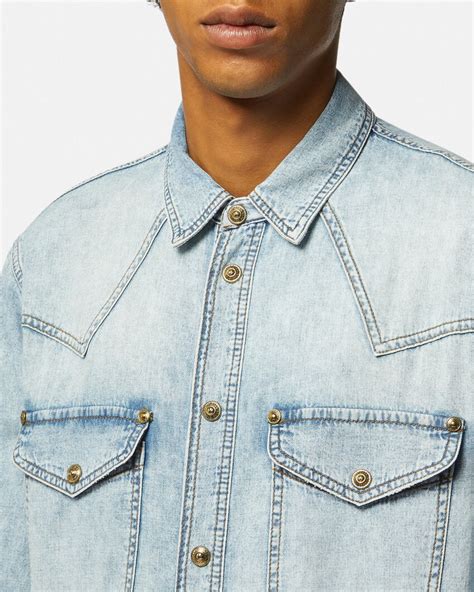 versace denim shirt